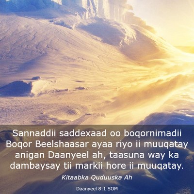 Picture 03 - Daanyeel 8:1 SOM - Sannaddii saddexaad oo boqornimadii Boqor - Bible Verse Picture