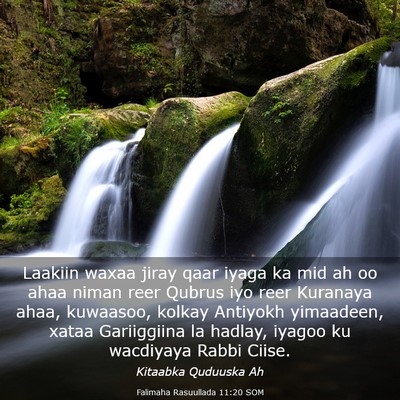 Picture 03 - Falimaha Rasuullada 11:20 SOM - Laakiin waxaa jiray qaar iyaga ka mid ah oo ahaa - Bible Verse Picture