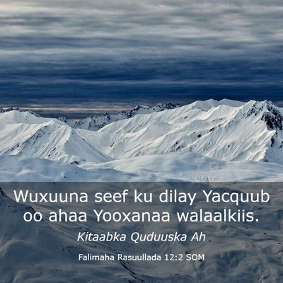 Picture 03 - Falimaha Rasuullada 12:2 SOM - Wuxuuna seef ku dilay Yacquub oo ahaa Yooxanaa - Bible Verse Picture
