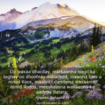 Picture 03 - Falimaha Rasuullada 21:1 SOM - Oo waxaa dhacday, markaannu iyagii ka tagnay oo - Bible Verse Picture