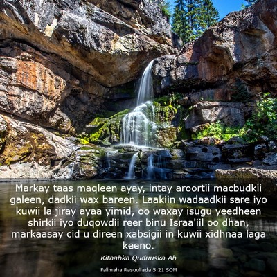 Picture 03 - Falimaha Rasuullada 5:21 SOM - Markay taas maqleen ayay, intay aroortii - Bible Verse Picture