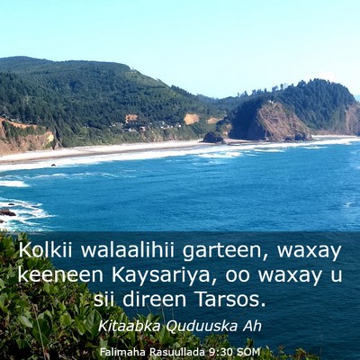 Picture 03 - Falimaha Rasuullada 9:30 SOM - Kolkii walaalihii garteen, waxay keeneen - Bible Verse Picture