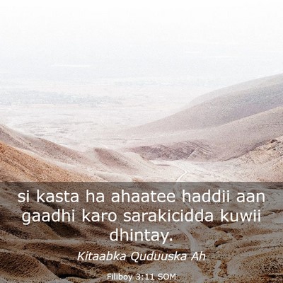 Picture 03 - Filiboy 3:11 SOM - si kasta ha ahaatee haddii aan gaadhi karo - Bible Verse Picture