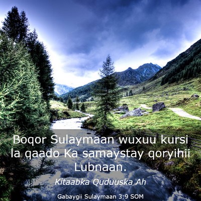 Picture 03 - Gabaygii Sulaymaan 3:9 SOM - Boqor Sulaymaan wuxuu kursi la qaado Ka samaystay - Bible Verse Picture
