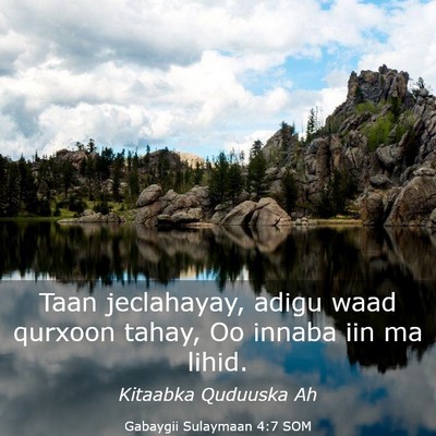 Picture 03 - Gabaygii Sulaymaan 4:7 SOM - Taan jeclahayay, adigu waad qurxoon tahay, Oo - Bible Verse Picture