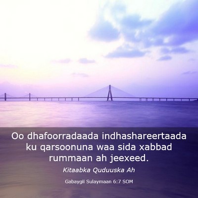 Picture 03 - Gabaygii Sulaymaan 6:7 SOM - Oo dhafoorradaada indhashareertaada ku qarsoonuna - Bible Verse Picture