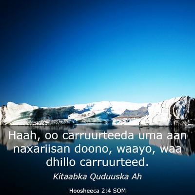 Picture 03 - Hoosheeca 2:4 SOM - Haah, oo carruurteeda uma aan naxariisan doono, - Bible Verse Picture