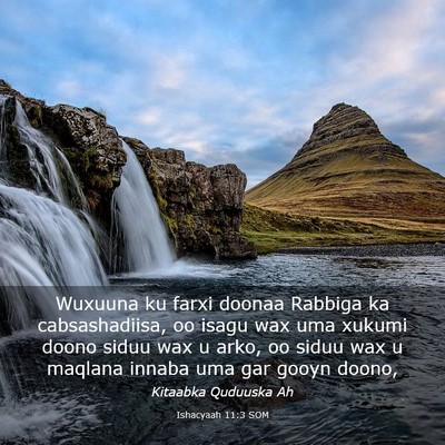 Picture 03 - Ishacyaah 11:3 SOM - Wuxuuna ku farxi doonaa Rabbiga ka cabsashadiisa, - Bible Verse Picture