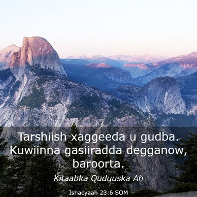 Picture 03 - Ishacyaah 23:6 SOM - Tarshiish xaggeeda u gudba. Kuwiinna gasiiradda - Bible Verse Picture