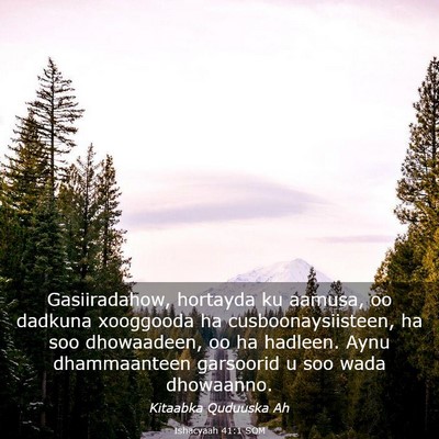 Picture 03 - Ishacyaah 41:1 SOM - Gasiiradahow, hortayda ku aamusa, oo dadkuna - Bible Verse Picture