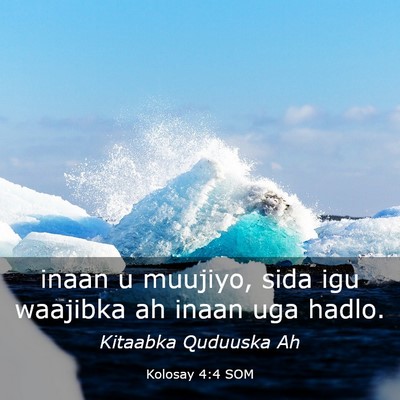 Picture 03 - Kolosay 4:4 SOM - inaan u muujiyo, sida igu waajibka ah inaan uga - Bible Verse Picture