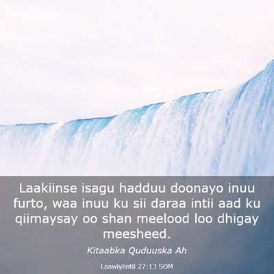 Picture 03 - Laawiyiintii 27:13 SOM - Laakiinse isagu hadduu doonayo inuu furto, waa - Bible Verse Picture