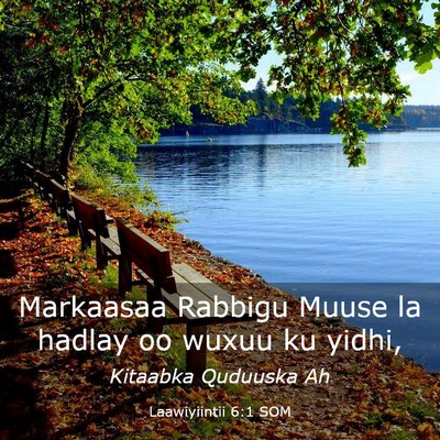 Picture 03 - Laawiyiintii 6:1 SOM - Markaasaa Rabbigu Muuse la hadlay oo wuxuu ku - Bible Verse Picture