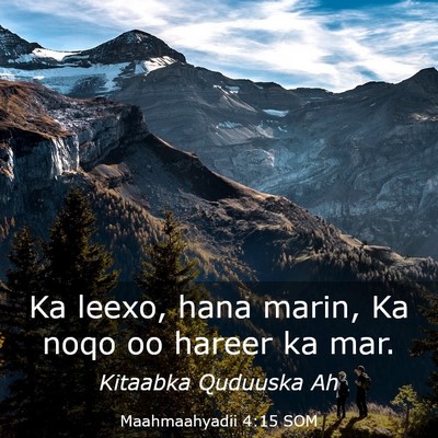 Picture 03 - Maahmaahyadii 4:15 SOM - Ka leexo, hana marin, Ka noqo oo hareer ka - Bible Verse Picture