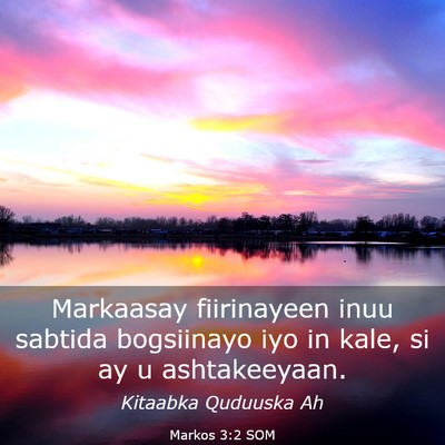 Picture 03 - Markos 3:2 SOM - Markaasay fiirinayeen inuu sabtida bogsiinayo iyo - Bible Verse Picture