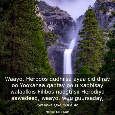 Picture 03 - Markos 6:17 SOM - Waayo, Herodos qudhiisa ayaa cid diray oo - Bible Verse Picture