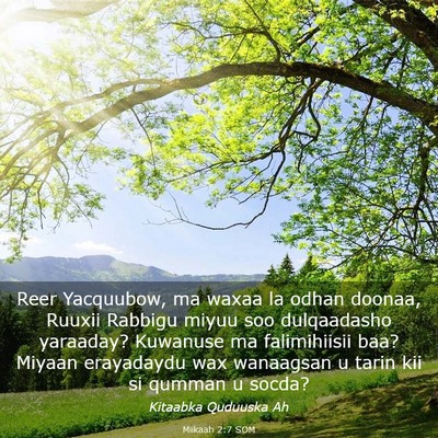 Picture 03 - Miikaah 2:7 SOM - Reer Yacquubow, ma waxaa la odhan doonaa, Ruuxii - Bible Verse Picture