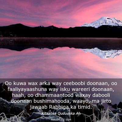 Picture 03 - Miikaah 3:7 SOM - Oo kuwa wax arka way ceeboobi doonaan, oo - Bible Verse Picture