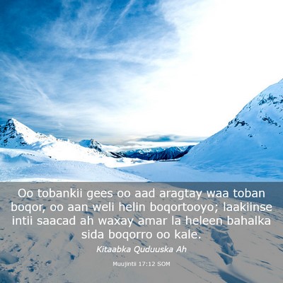 Picture 03 - Muujintii 17:12 SOM - Oo tobankii gees oo aad aragtay waa toban boqor, - Bible Verse Picture