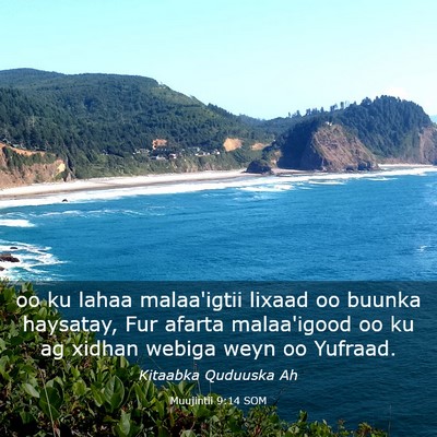 Picture 03 - Muujintii 9:14 SOM - oo ku lahaa malaa'igtii lixaad oo buunka - Bible Verse Picture
