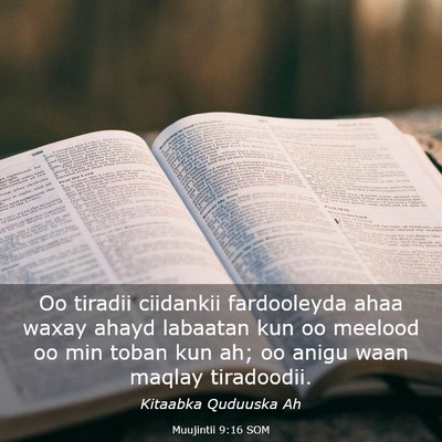 Picture 03 - Muujintii 9:16 SOM - Oo tiradii ciidankii fardooleyda ahaa waxay ahayd - Bible Verse Picture