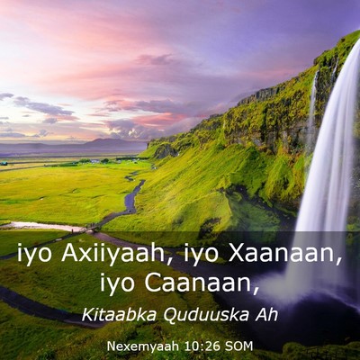 Picture 03 - Nexemyaah 10:26 SOM - iyo Axiiyaah, iyo Xaanaan, iyo - Bible Verse Picture