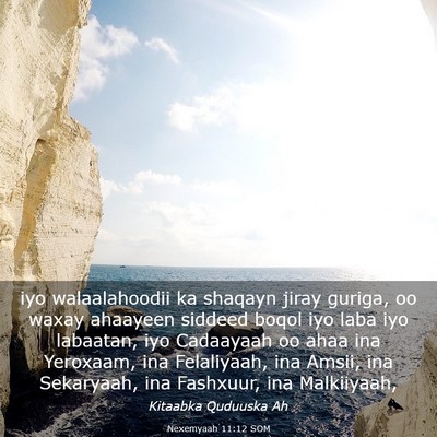 Picture 03 - Nexemyaah 11:12 SOM - iyo walaalahoodii ka shaqayn jiray guriga, oo - Bible Verse Picture