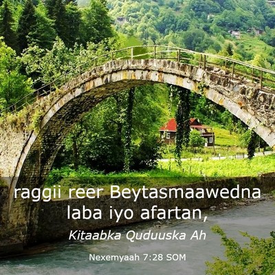 Picture 03 - Nexemyaah 7:28 SOM - raggii reer Beytasmaawedna laba iyo - Bible Verse Picture