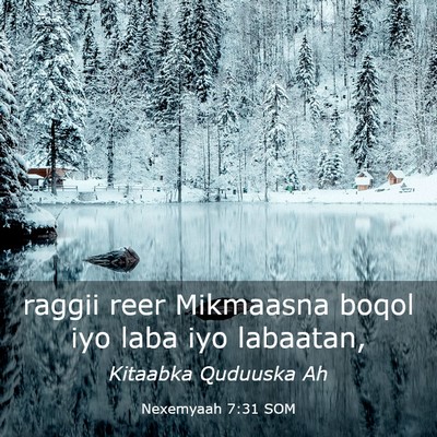 Picture 03 - Nexemyaah 7:31 SOM - raggii reer Mikmaasna boqol iyo laba iyo - Bible Verse Picture