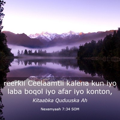 Picture 03 - Nexemyaah 7:34 SOM - reerkii Ceelaamtii kalena kun iyo laba boqol iyo - Bible Verse Picture