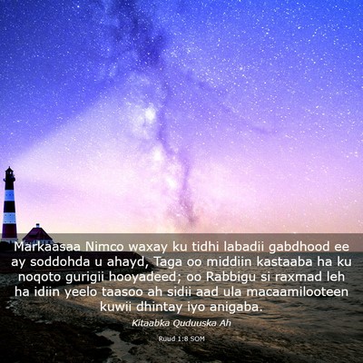 Picture 03 - Ruud 1:8 SOM - Markaasaa Nimco waxay ku tidhi labadii gabdhood - Bible Verse Picture