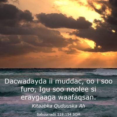 Picture 03 - Sabuurradii 119:154 SOM - Dacwadayda ii muddac, oo i soo furo, Igu soo - Bible Verse Picture
