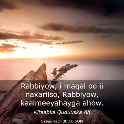Picture 03 - Sabuurradii 30:10 SOM - Rabbiyow, i maqal oo ii naxariiso, Rabbiyow, - Bible Verse Picture