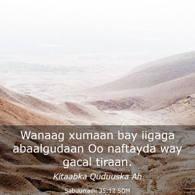 Picture 03 - Sabuurradii 35:12 SOM - Wanaag xumaan bay iigaga abaalgudaan Oo naftayda - Bible Verse Picture