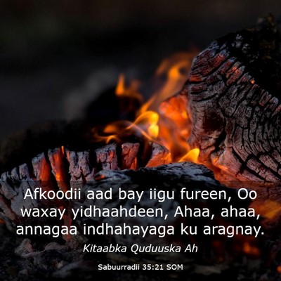 Picture 03 - Sabuurradii 35:21 SOM - Afkoodii aad bay iigu fureen, Oo waxay - Bible Verse Picture