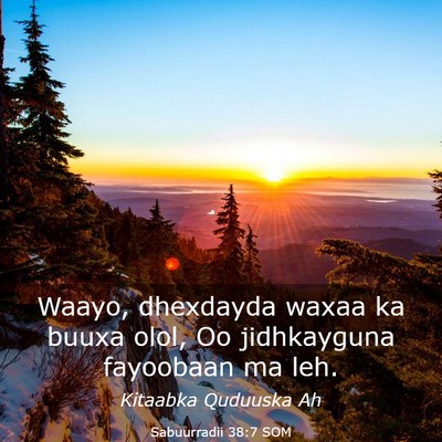 Picture 03 - Sabuurradii 38:7 SOM - Waayo, dhexdayda waxaa ka buuxa olol, Oo - Bible Verse Picture