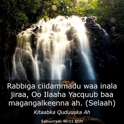 Picture 03 - Sabuurradii 46:11 SOM - Rabbiga ciidammadu waa inala jiraa, Oo Ilaaha - Bible Verse Picture