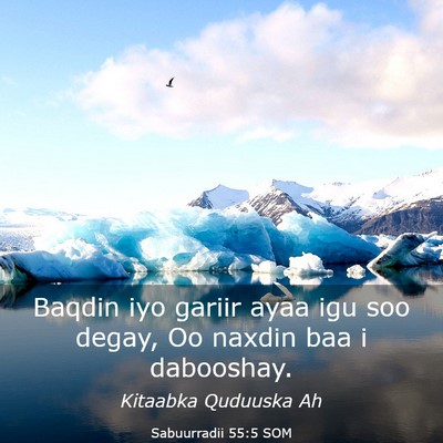 Picture 03 - Sabuurradii 55:5 SOM - Baqdin iyo gariir ayaa igu soo degay, Oo naxdin - Bible Verse Picture