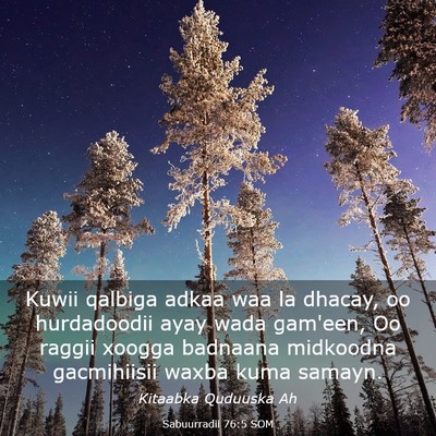 Picture 03 - Sabuurradii 76:5 SOM - Kuwii qalbiga adkaa waa la dhacay, oo hurdadoodii - Bible Verse Picture