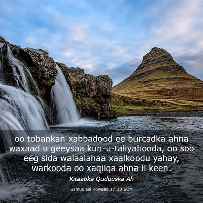 Picture 03 - Samuu'eel Kowaad 17:18 SOM - oo tobankan xabbadood ee burcadka ahna waxaad u - Bible Verse Picture