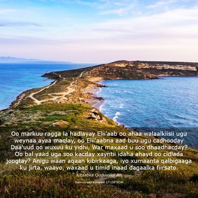Picture 03 - Samuu'eel Kowaad 17:28 SOM - Oo markuu ragga la hadlayay Elii'aab oo ahaa - Bible Verse Picture