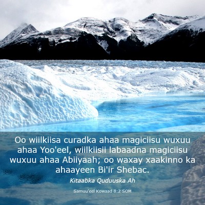 Picture 03 - Samuu'eel Kowaad 8:2 SOM - Oo wiilkiisa curadka ahaa magiciisu wuxuu ahaa - Bible Verse Picture