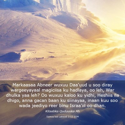 Picture 03 - Samuu'eel Labaad 3:12 SOM - Markaasaa Abneer wuxuu Daa'uud u soo diray - Bible Verse Picture