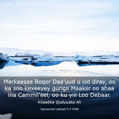 Picture 03 - Samuu'eel Labaad 9:5 SOM - Markaasaa Boqor Daa'uud u cid diray, oo ka soo - Bible Verse Picture