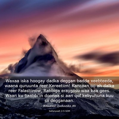 Picture 03 - Sefanyaah 2:5 SOM - Waxaa iska hoogay dadka deggan badda xeebteeda, - Bible Verse Picture