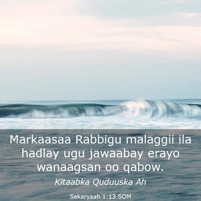 Picture 03 - Sekaryaah 1:13 SOM - Markaasaa Rabbigu malaggii ila hadlay ugu - Bible Verse Picture