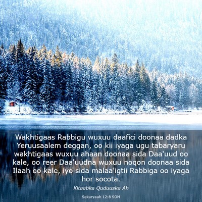 Picture 03 - Sekaryaah 12:8 SOM - Wakhtigaas Rabbigu wuxuu daafici doonaa dadka - Bible Verse Picture