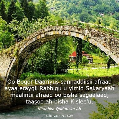 Picture 03 - Sekaryaah 7:1 SOM - Oo Boqor Daariyus sannaddiisii afraad ayaa - Bible Verse Picture