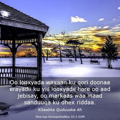 Picture 03 - Sharciga Kunoqoshadiisa 10:2 SOM - Oo looxyada waxaan ku qori doonaa erayadii ku - Bible Verse Picture