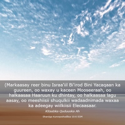 Picture 03 - Sharciga Kunoqoshadiisa 10:6 SOM - (Markaasay reer binu Israa'iil Bi'irod Bini - Bible Verse Picture